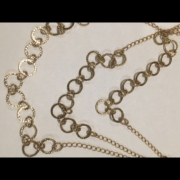 Layering style 3 in 1 gold necklace by Bonni J - Picture 4 of 6